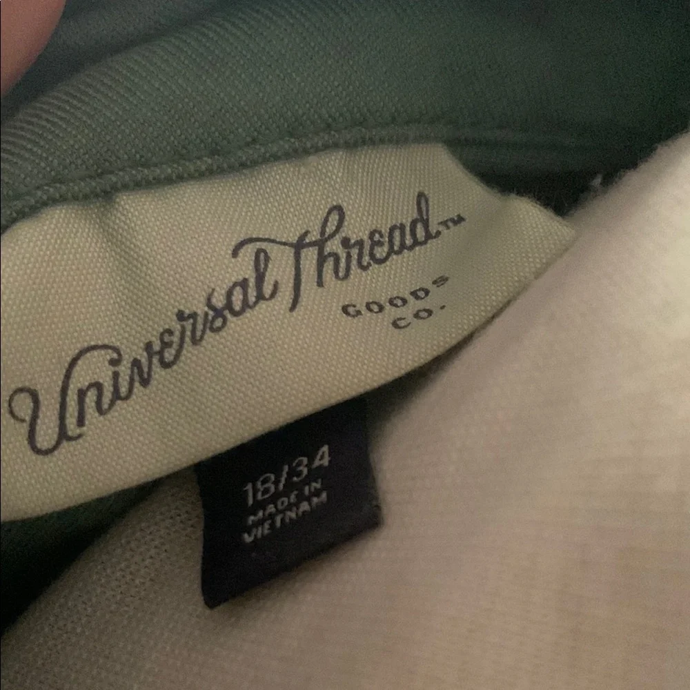 Universal Thread Green Short Sleeve Cotton blend Shorts Unionsuit size 18 - Picture 2 of 16